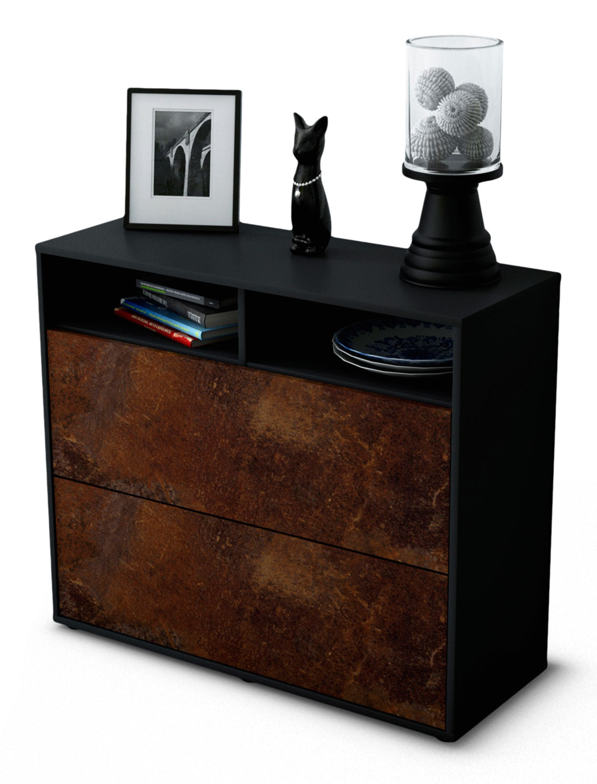 Sideboard Cosma | | Front in Rost Optik | 92x79x35cm (BxHxT) 1 Sideboard Cosma | | Front in Rost Optik | 92x79x35cm (BxHxT)