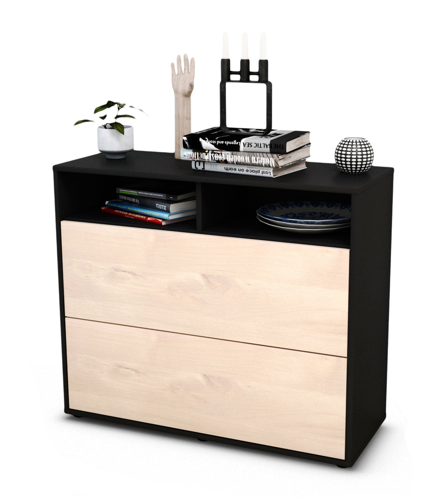 Sideboard Cosma | | Front in Zeder Holz Optik | 92x79x35cm (BxHxT) 1 Sideboard Cosma | | Front in Zeder Holz Optik | 92x79x35cm (BxHxT)
