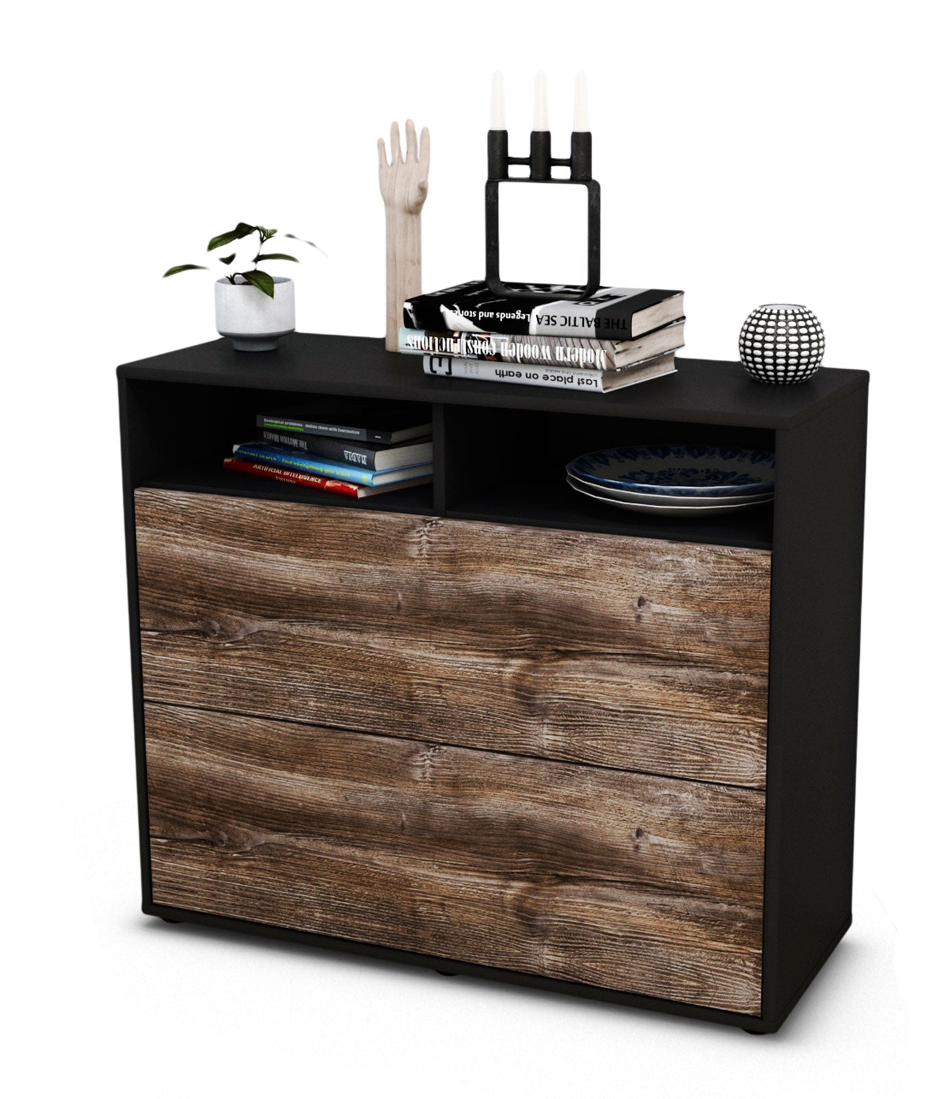 Sideboard Cosma | | Front in Treibholz Holz Optik | 92x79x35cm (BxHxT) 1 Sideboard Cosma | | Front in Treibholz Holz Optik | 92x79x35cm (BxHxT)