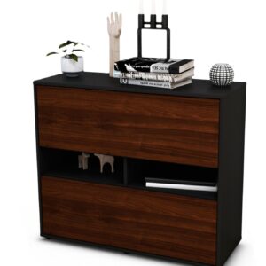 Sideboard Dalia | | Front in Walnuss Holz Optik | 92x79x35cm (BxHxT)