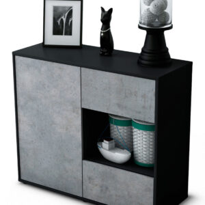 Sideboard Danica | | Front in Beton Optik | 92x79x35cm (BxHxT)