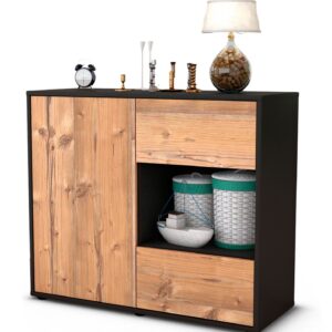 Sideboard Danica | | Front in Pinie Holz Optik | 92x79x35cm (BxHxT)