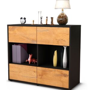 Sideboard Daniela | | Front in Eiche Holz Optik | 92x79x35cm (BxHxT)