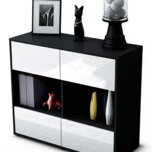 Sideboard Daniela | | Front in Hochglanz Weiß | 92x79x35cm (BxHxT)