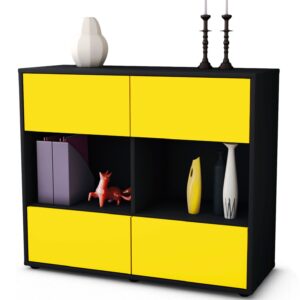 Sideboard Daniela | | Front in Gelb | 92x79x35cm (BxHxT)