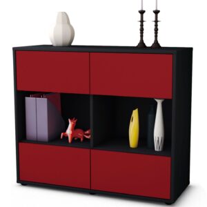 Sideboard Daniela | | Front in Bordeaux | 92x79x35cm (BxHxT)