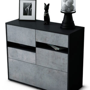 Sideboard Daria | | Front in Beton Optik | 92x79x35cm (BxHxT)