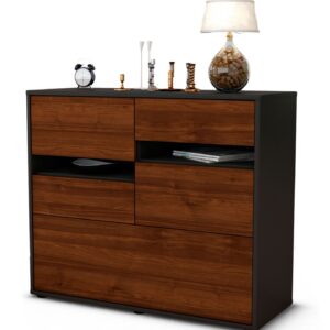 Sideboard Daria | | Front in Walnuss Holz Optik | 92x79x35cm (BxHxT)