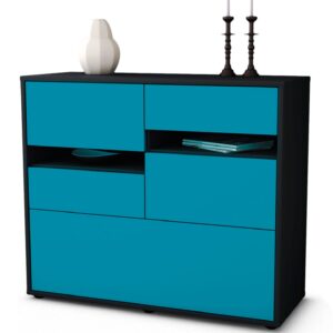 Sideboard Daria | | Front in Türkis | 92x79x35cm (BxHxT)