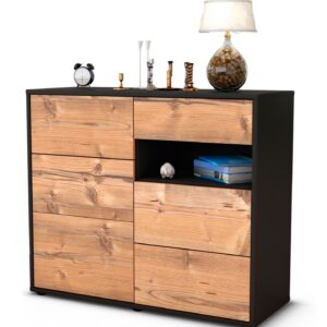 Sideboard Dariella | | Front in Pinie Holz Optik | 92x79x35cm (BxHxT)