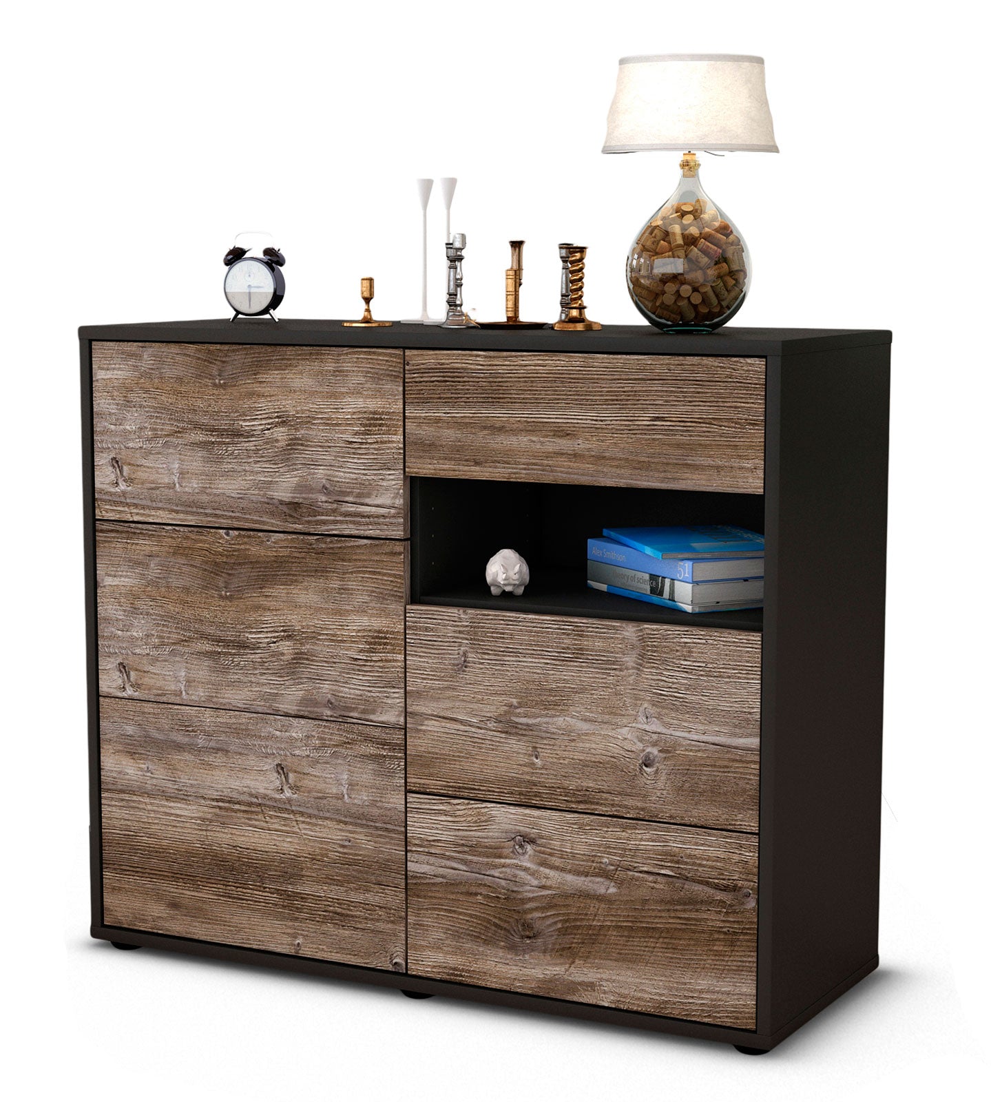 Sideboard Dariella | | Front in Treibholz Holz Optik | 92x79x35cm (BxHxT) 1 Sideboard Dariella | | Front in Treibholz Holz Optik | 92x79x35cm (BxHxT)