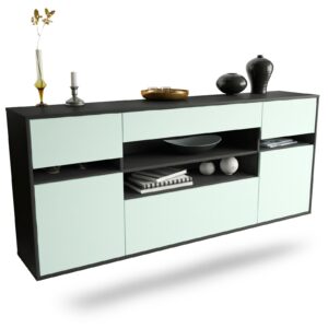 Sideboard Miramar | hängend | Korpus Anthrazit | Front in Mint | 180x79x35cm (BxHxT)