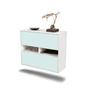 Sideboard Jackson | hängend | Korpus Weiß | Front in Mint | 92x79x35cm (BxHxT)