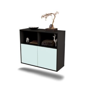 Sideboard Rochester | hängend | Korpus Anthrazit | Front in Mint | 92x79x35cm (BxHxT)