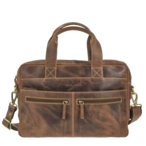 Greenburry Aktentasche Leder 38x26cm "Vintage" antikbraun 1572S-25