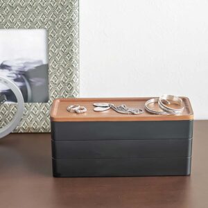 Aufbewahrungsbox 24x11cm "Rin" schwarz Yamazaki Home 5810