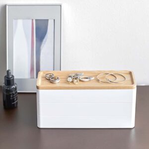 Aufbewahrungsbox 24x11cm "Rin" weiß Yamazaki Home 5811