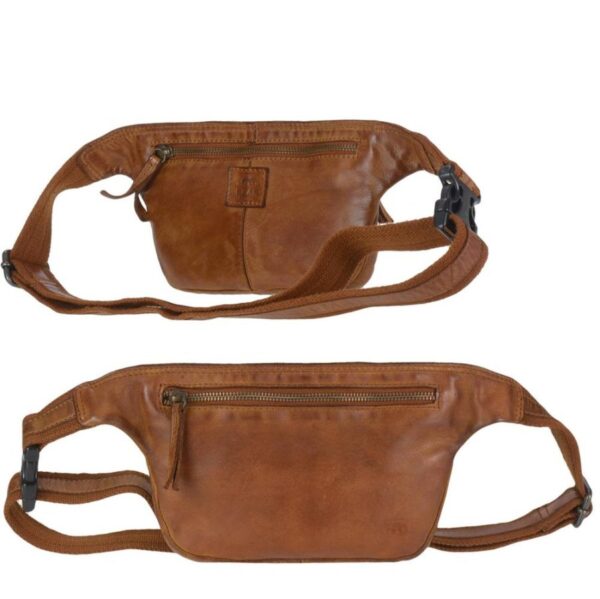 Bauchtasche Leder 24x15cm "Elina" cognac Bear Design CL36063-cognac