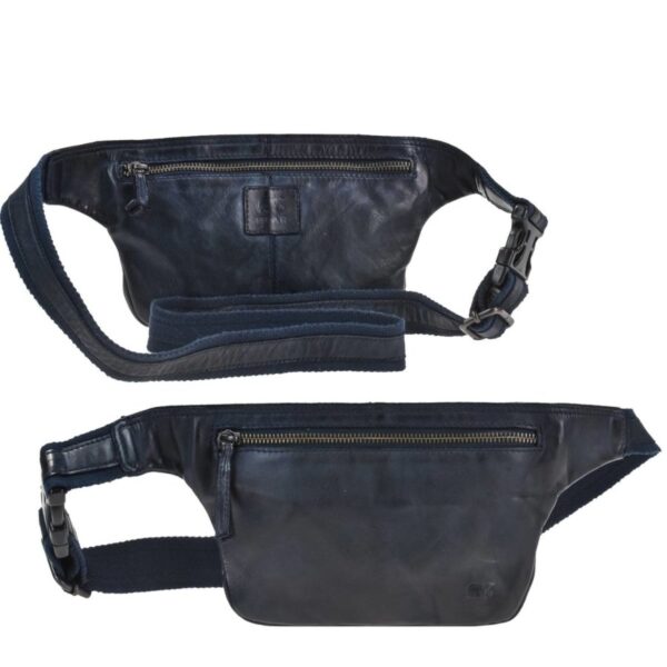 Bauchtasche Leder 24x15cm "ELINA" dunkelblau | Bear Design