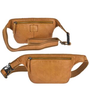 Bauchtasche Leder 24x15cm "ELINA" gelb | Bear Design