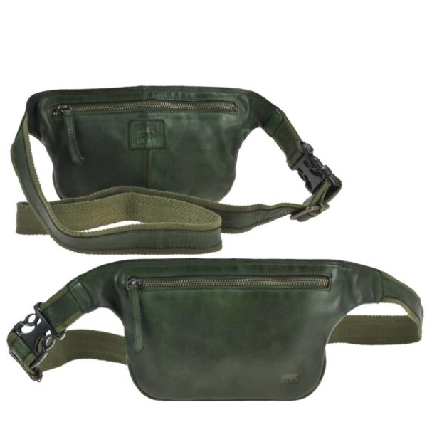 Bauchtasche Leder 24x15cm "ELINA" dunkelblau | Bear Design