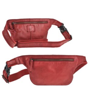 Bauchtasche Leder 24x15cm "ELINA" rot | Bear Design