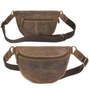 Greenburry Bauchtasche Leder 26x17cm "Vintage" antikbraun 1743D-25