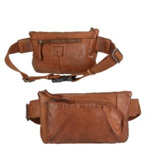 Bauchtasche Leder 27x15cm "NOELLE" cognac | Bear Design