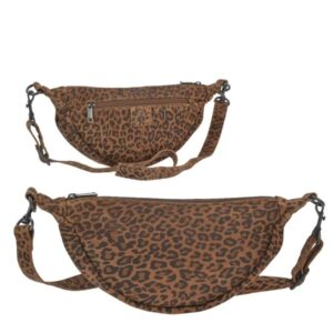 Crossbody Tasche Bag Leder Damen groß (panther) 35x17cm "Toon", Crossover Umhängetasche als Crossover, Brusttasche Damen sportlich BEAR DESIGN