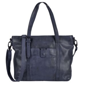 Shopper Leder 34x27cm "Diede" blau Bear Design CL36739