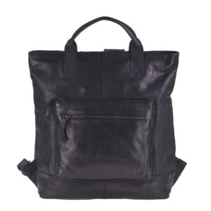 Rucksack Leder 33x35cm "Rinus" schwarz Bear Design CL42605
