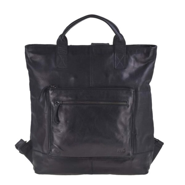 Rucksack Leder 33x35cm "Rinus" schwarz Bear Design CL42605