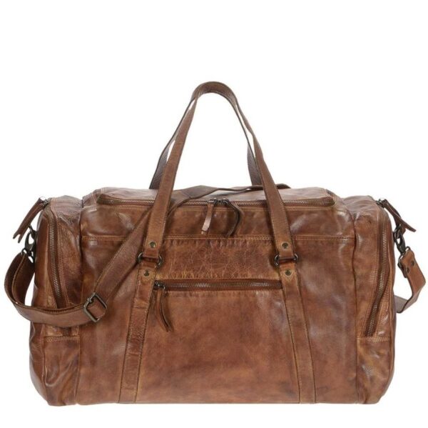 Bear Reisetasche Leder 52x32cm "Max" cognac CL32879