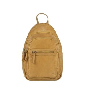 Rucksack Leder 23x34cm "Joy" gelb Bear Design CL36413-ochre