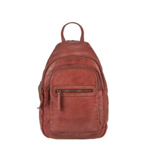 Rucksack Leder 23x34cm "Joy" rot Bear Design CL36413-red