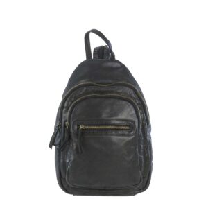 Rucksack Leder 23x34cm "Joy" schwarz Bear Design CL36413-black