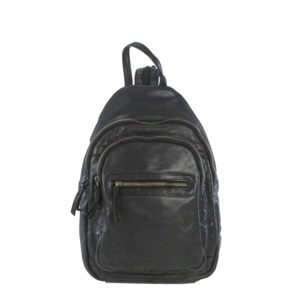 Rucksack Leder 23x34cm "Joy" schwarz Bear Design CL36413-black