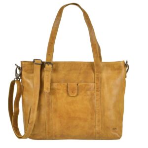 Shopper Leder 34x27cm "Diede" gelb Bear Design CL36739