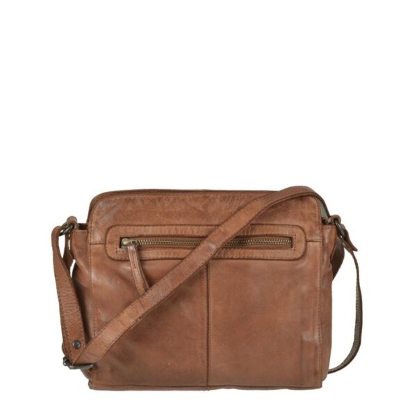 Umhängetasche Leder 28x21cm "Olivia" cognac Bear Design CL35735