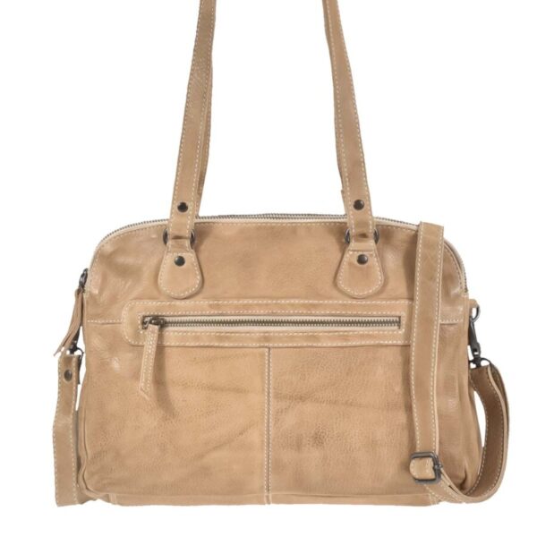 Umhängetasche Leder 33x25cm "Lieke" beige Bear Design CL40085