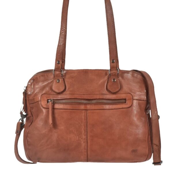 Umhängetasche Leder 33x25cm "Lieke" cognac Bear Design CL40085