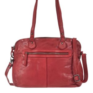 Umhängetasche Leder 33x25cm "Lieke" rot Bear Design CL40085