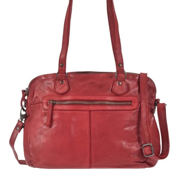 Umhängetasche Leder 33x25cm "Lieke" rot Bear Design CL40085
