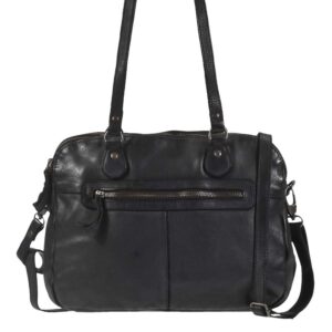 Umhängetasche Leder 33x25cm "Lieke" schwarz Bear Design CL40085