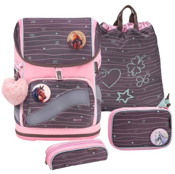 Belmil Premium Schulranzen Set Smarty Plus MINT