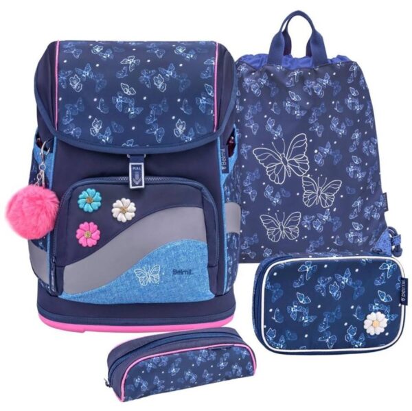 Belmil Premium Schulranzen Set Smarty Plus SAPPHIRE