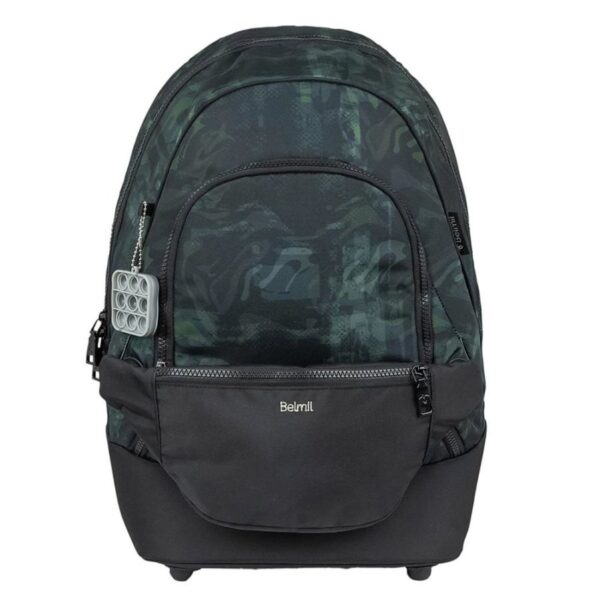 Belmil Premium Schulrucksack mit Bauchtasche GREY STONE