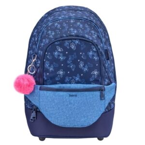 Belmil Premium Schulrucksack mit Bauchtasche SAPPHIRE