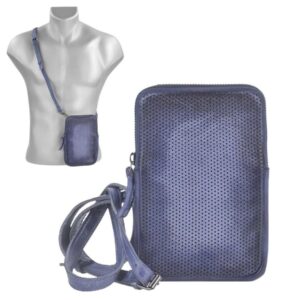 Handytasche zum Umhängen Leder "Jan" blau Berba 875-030-58