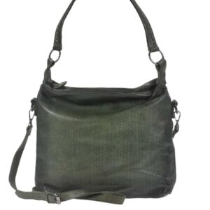 Umhängetasche Leder 33x29cm "Isa" grün Berba 875-568